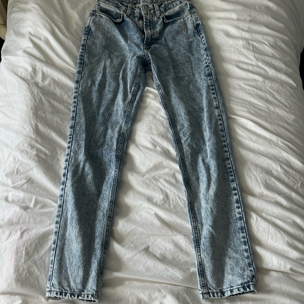 BDG acid wash mom jeans